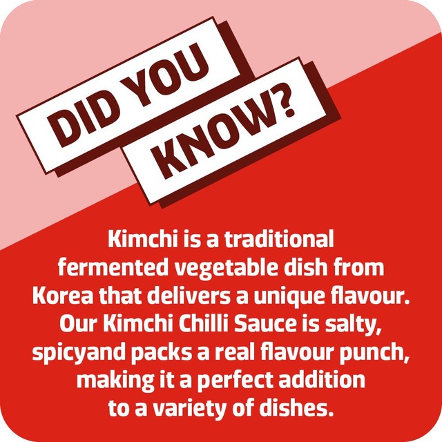 Kikkoman spicy chilli sauce for kimchi bottle, UK version