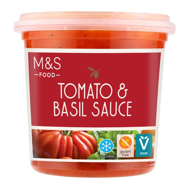 M&S Tomato & Basil Pasta Sauce 350g, imported from the UK