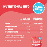 Wibble plant-based strawberry jelly crystals 57g (British brand)