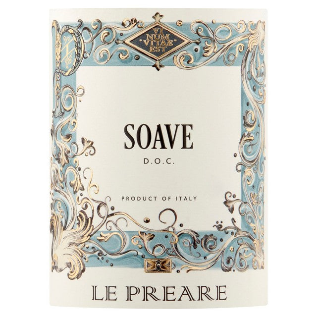 La Preare Soave DOC white wine 75cl, UK version