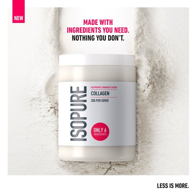 Isopure raspberry lemonade collagen powder 345g, UK version