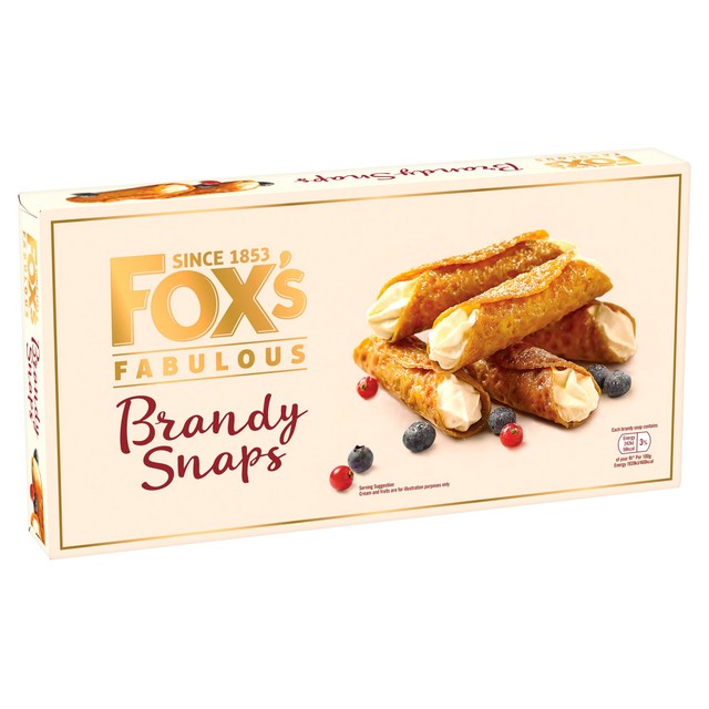 Fox's Brandy Snaps biscuits 100g package - British product