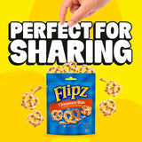Flipz cinnamon bun flavour coated pretzels 90g - British product