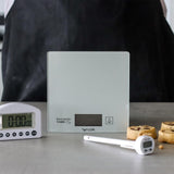 Taylor Pro silver kitchen weighing and measuring set (British brand)