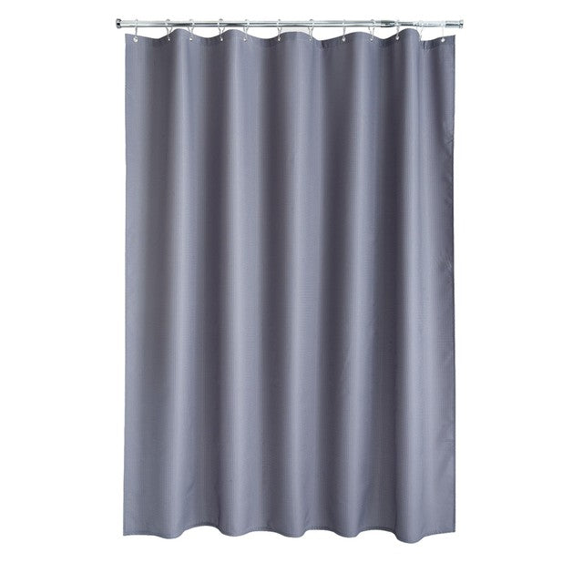 Aqualona waffle grey shower curtain 180x180cm - British product