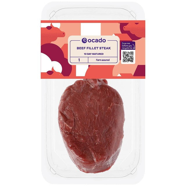 Filete de ternera Ocado 200 g, importado del Reino Unido