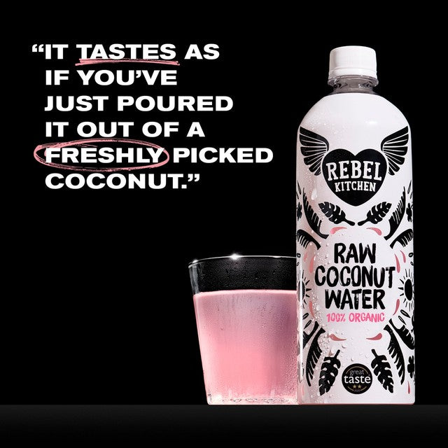 Agua de coco orgánica Rebel Kitchen 750ml importada del Reino Unido
