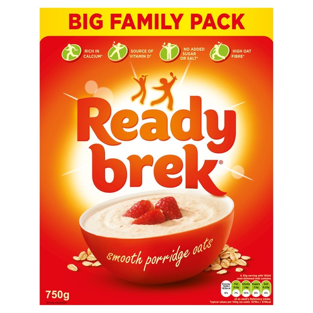 Ready Brek Original Porridge Oats 750g, imported from the UK