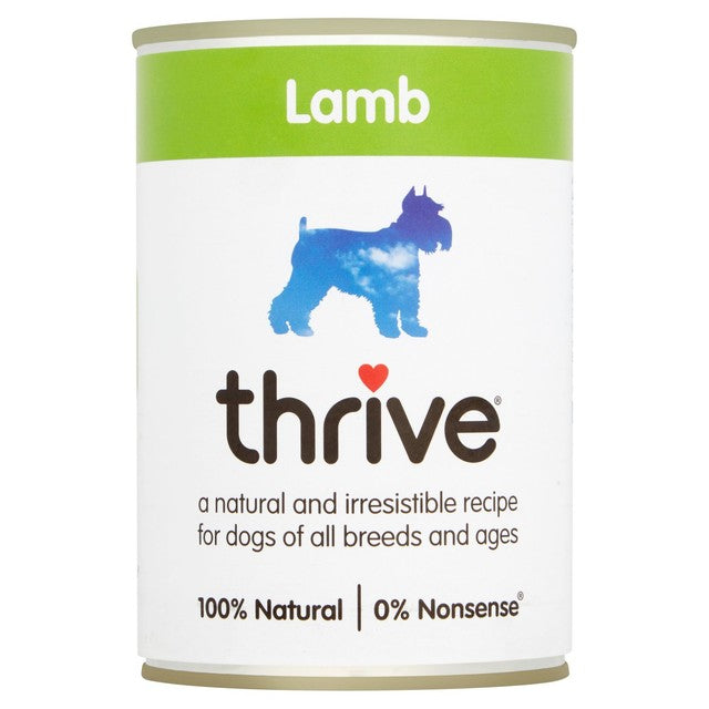 Thrive wet dog food lamb 400g (British brand)