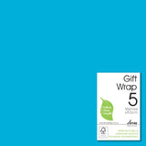 Deva Designs blue gift wrap roll 5m x 50cm - British product
