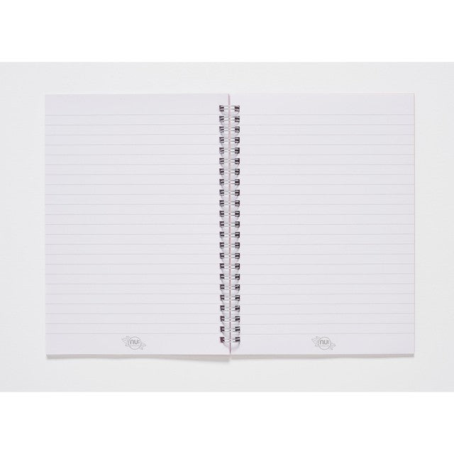 Nuco A5 wiro notebook pink 160 pages, imported from the UK