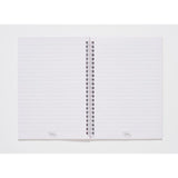 Nuco A5 wiro notebook pink 160 pages, imported from the UK