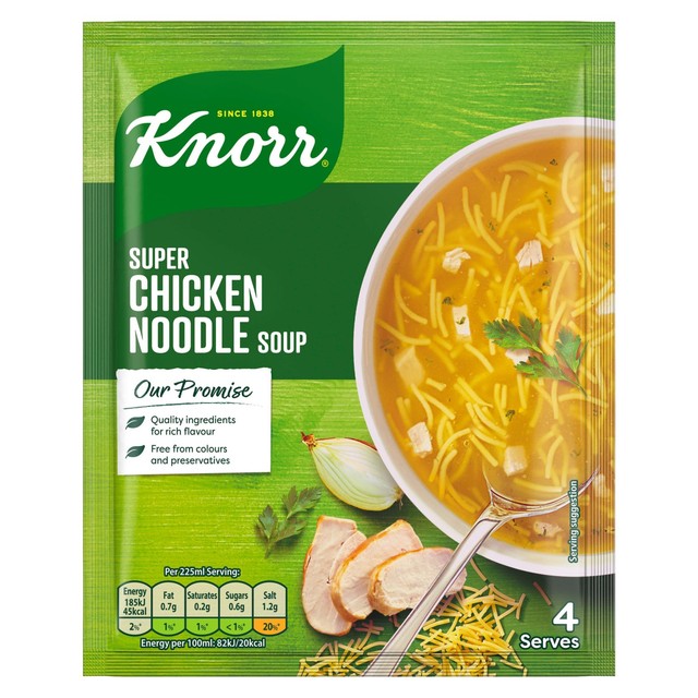 Knorr chicken noodle soup mix 51g, UK version
