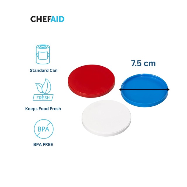 Chef Aid 7.5cm can covers - British product