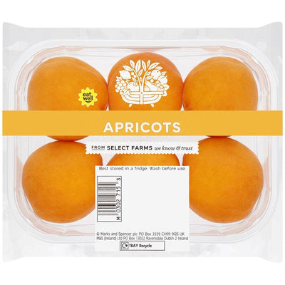 M&S perfekt reife rote Samt-Aprikosen, frisches Obst, 6 Stück pro Packung