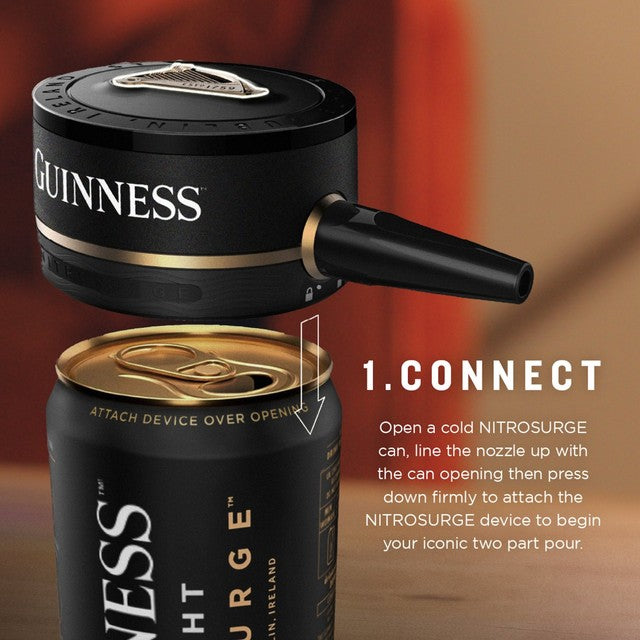 Guinness Draught Nitrosurge stout cans 558ml, UK version