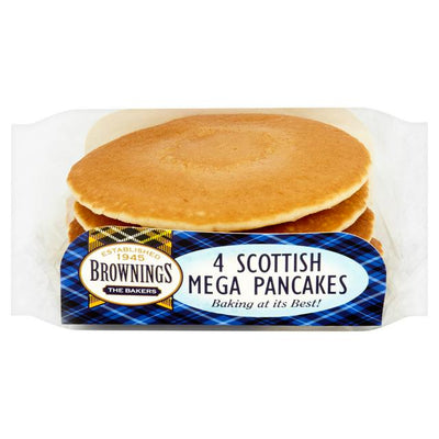 Sainsburys Brownings The Bakers Scottish Mega Pancakes x4- Buy online at McGrocer