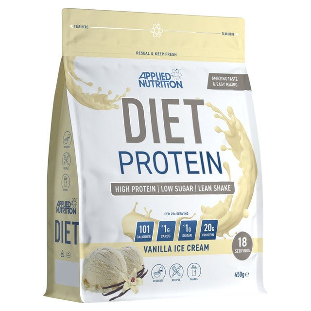 Applied Nutrition Diet Whey Protein Powder Vanilla Ice Cream 450g - British product