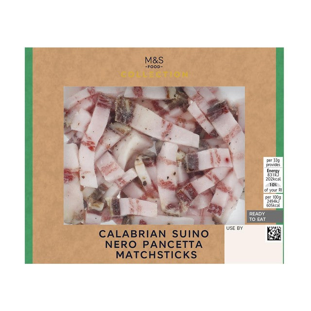 M&S Calabrian Suino Nero pancetta, imported from the UK