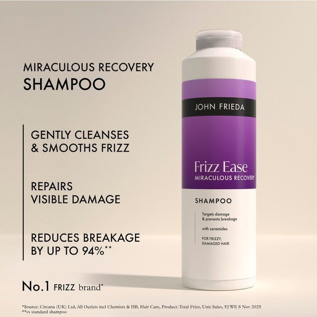 John Frieda Frizz Ease Miraculous Recovery Shampoo, imported from the UK
