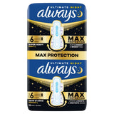 Always Ultimate Night With Wings sanitary towels Size 6 - British product