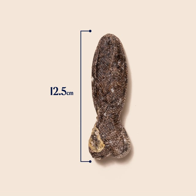 Pooch & Mutt long-lasting fish hide chews 90g, imported from the UK