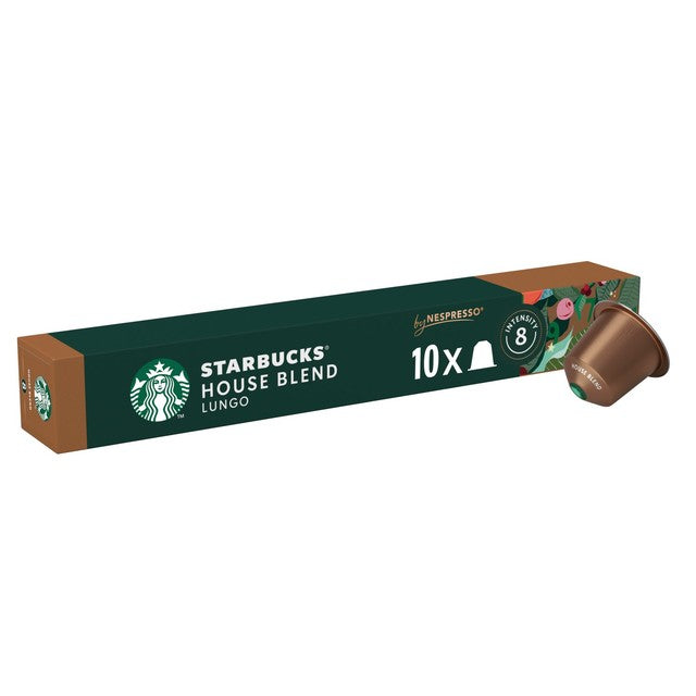 Starbucks House Blend Lungo coffee pods pack of 10 (British brand)