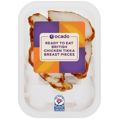 M&S Ocado British Chicken Tikka Breast Pieces Cooked Chicken 150g- Buy online at McGrocer