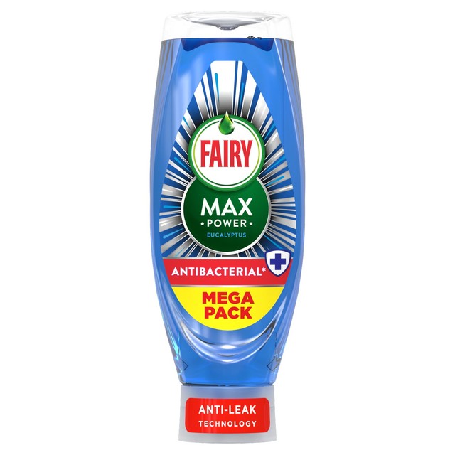 Fairy Max Power Antibacterial washing up liquid 730ml - British product