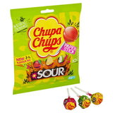 Chupa Chups sour lollipops fruit mix 10 pack - British product