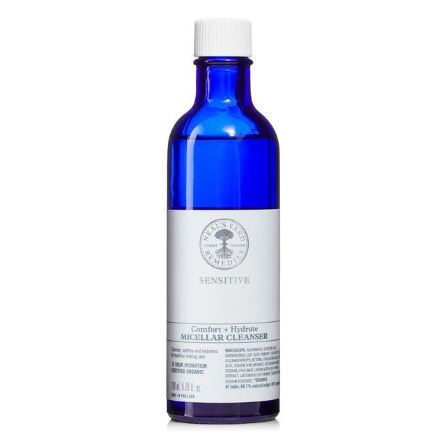 Neal's Yard Sensitive Comfort & Hydrate Micellar Cleanser 200ml, imported from the UK
