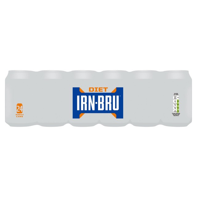 Bebida refrescante Irn-Bru sin azúcar, paquete de 24 unidades, importada del Reino Unido.