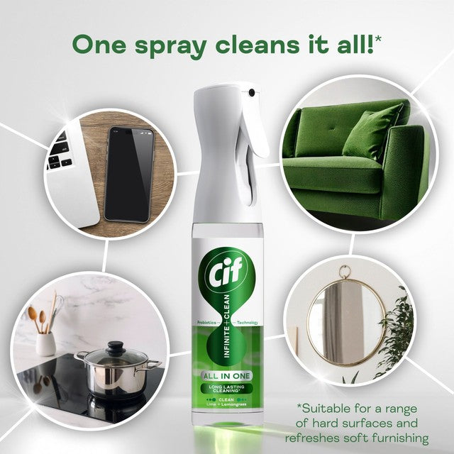 Cif Infinite Clean Lime & Lemongrass All In One Cleaning Spray
