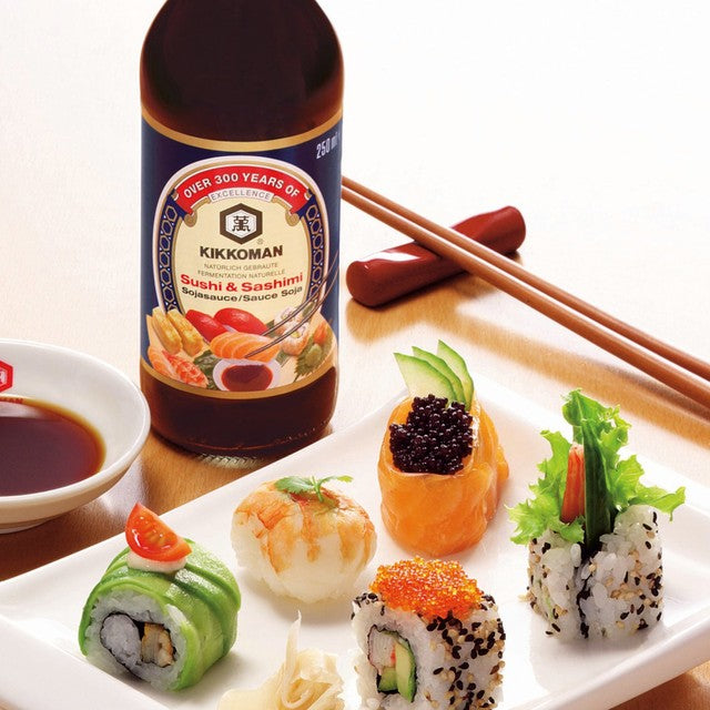 Kikkoman Sushi & Sashimi soy sauce 250ml, UK version