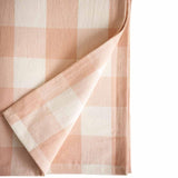 M&S blush pink gingham tablecloth, UK version