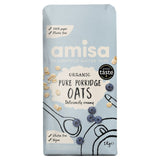 Amisa organic porridge oats gluten free wholegrain 1kg - British product