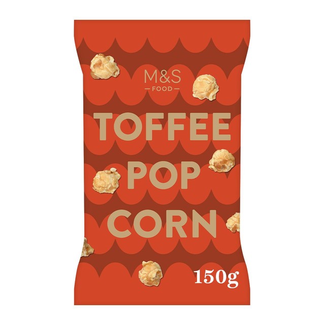 M&S toffee popcorn 150g, imported from the UK