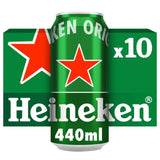 Heineken lager beer 10x440ml cans - British product