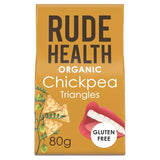 Rude Health Organic Chickpea Triangles 80g, imported from the UK