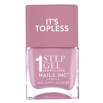 M&S Nails INC It's Topless Gel Neglelakk Mauve Pink Lily 14ml - Kjøp online hos McGrocer