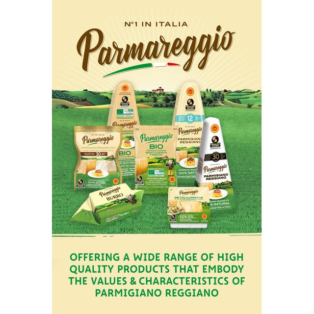 Parmareggio 30 Month Parmigiano Reggiano Grated Cheese 60g, imported from the UK