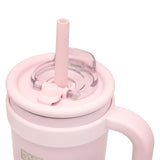 Polar Gear Hydra Curve Blush insulated water bottle with straw 1.1L, imported from the UK