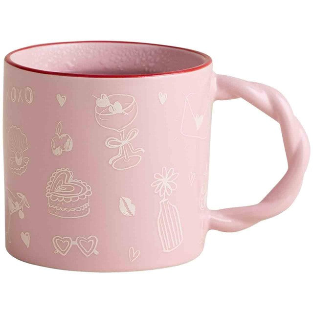 M&S colour change mug romance icons 9.5 cm - British product