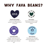 Honest Bean roasted fava bean snack sea salt and cider vinegar 40g, UK version