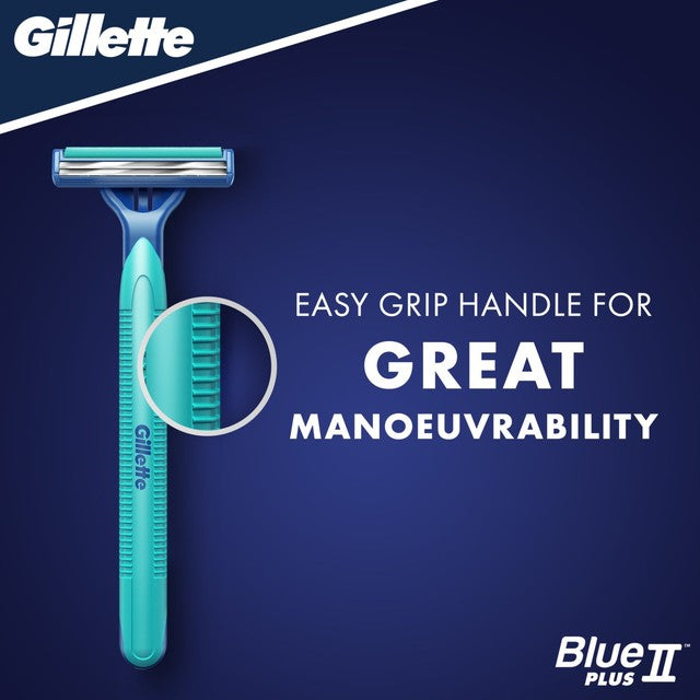 Gillette Blue II Plus Slalom Disposable Razors 8 pack, UK version