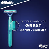 Gillette Blue II Plus Slalom Disposable Razors 8 pack, UK version