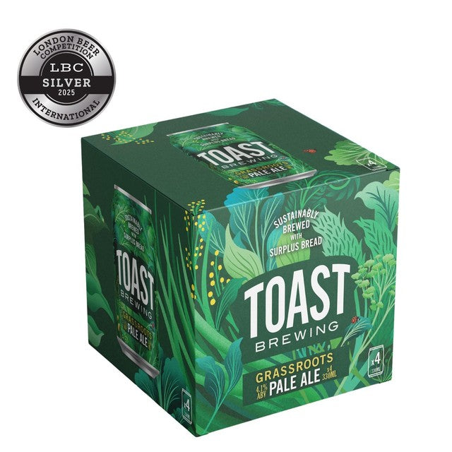 Toast Brewing Grassroots pale ale, imported from the UK