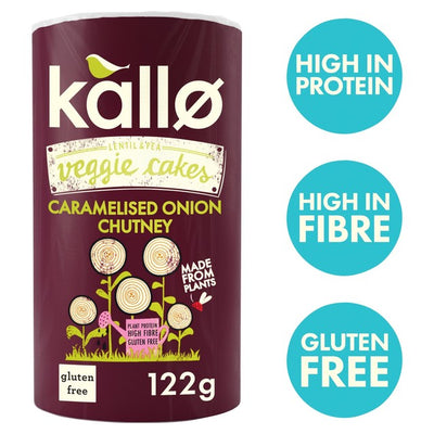 M&S Kallo Lentil and Green Pea Cakes with Caramelised Onion 122g- Buy online at McGrocer