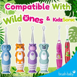 Brush-Baby WildOnes replacement brush heads 4 pack - British product
