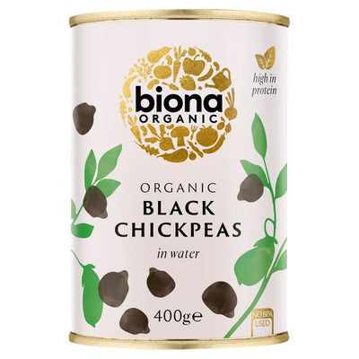M&S Biona Organic Black Chick Peas Canned Legumes 400g- Buy online at McGrocer
